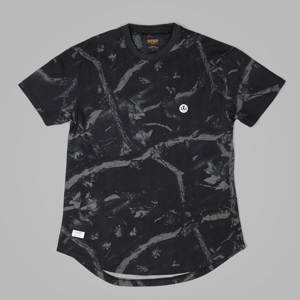 10DEEP DOTTED SCOOP BOTTOMED T SHIRT BLACK