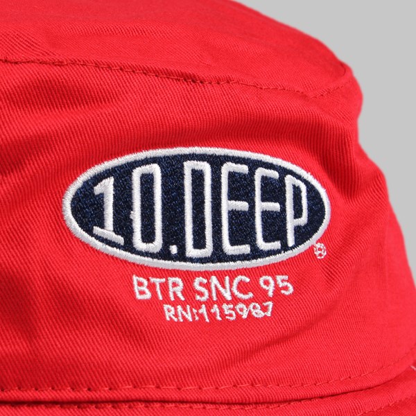 10DEEP SALT FLATS BUCKET HAT RED 