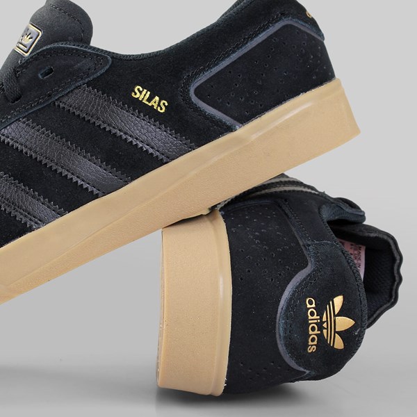 ADIDAS SILAS VULC ADV BLACK BLACK GOLD | Adidas Skateboarding Footwear