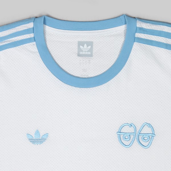ADIDAS X KROOKED T-SHIRT WHITE CLEAR BLUE  