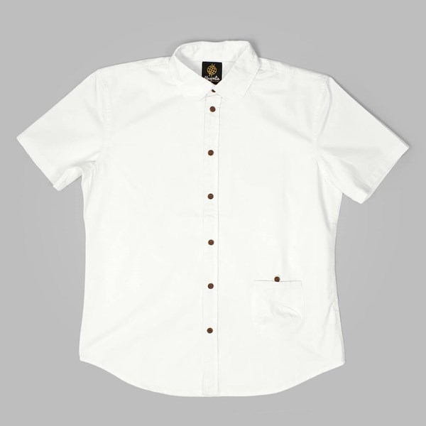AIME BY MAGENTA SS BUTTON DOWN SHIRT WHITE  