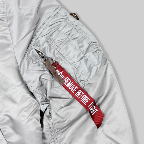 ALPHA INDUSTRIES MA-1 VF59 BOMBER JACKET SILVER 