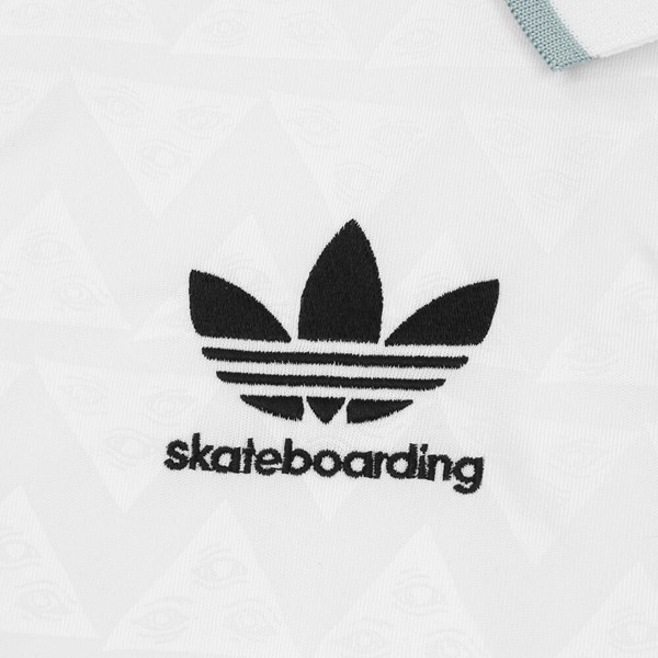 Existencia soltero relajarse Adidas X Welcome Skateboards Soccer Jersey White | Adidas Skateboarding Tees