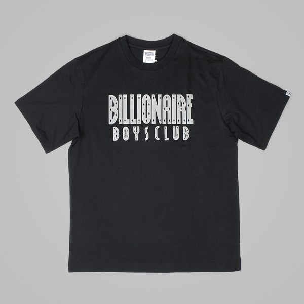 BILLIONAIRE BOYS CLUB REFLECTIVE LOGO T-SHIRT BLACK 