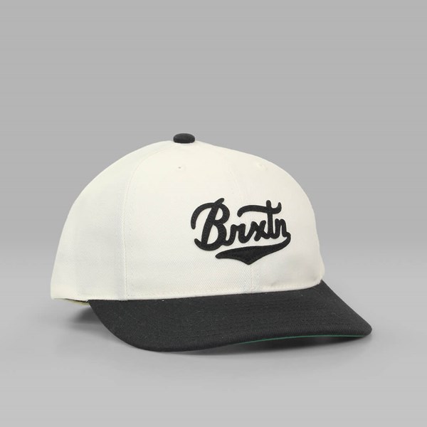 BRIXTON BERT SNAPBACK CAP WHITE-BLACK