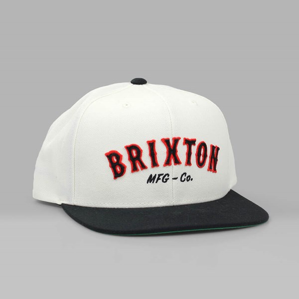 BRIXTON HAROLD SNAPBACK CAP WHITE-BLACK