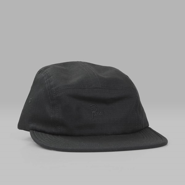 BY PARRA 5 PANEL SIGNATURE VOLLEY HAT BLACK