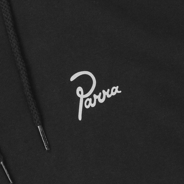 BY PARRA ALONE HOODED SWEAT BLACK 