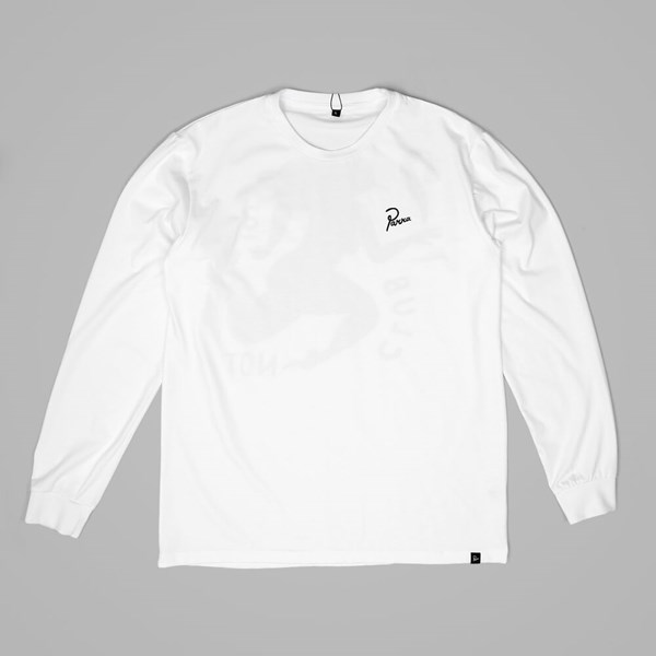 BY PARRA CLUB NOT LONG SLEEVE T SHIRT WHITE 