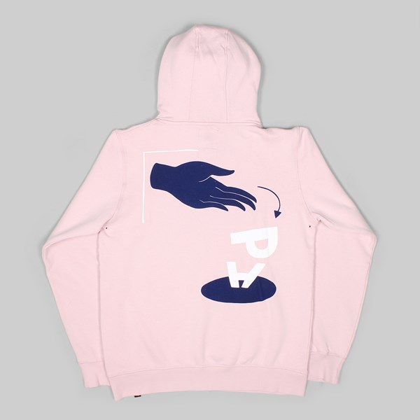 BY PARRA DISCARDED HOODED SWEAT WASHED PINK 
