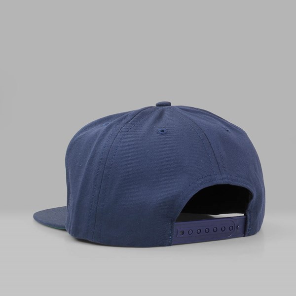 BY PARRA HAT ON HAT 5 PANEL SNAPBACK NAVY  