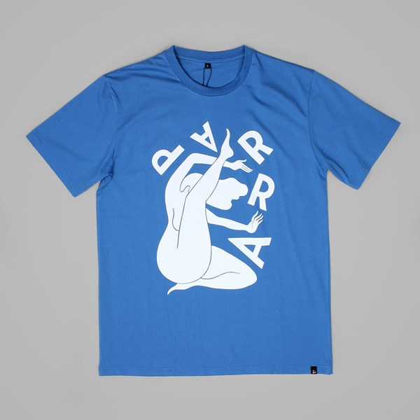 BY PARRA LAME KUNG FU T SHIRT DEEP WATER BLUE 