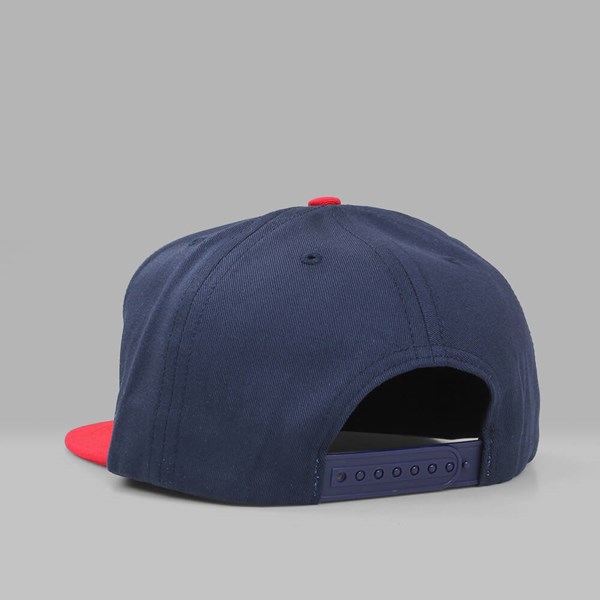 BY PARRA 'THUMBS UP' 5 PANEL SNAPBACK NAVY RED 
