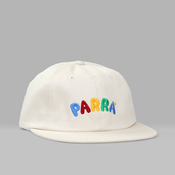 BY PARRA 'TOY LOGO' 6 PANEL CAP OFF WHITE 