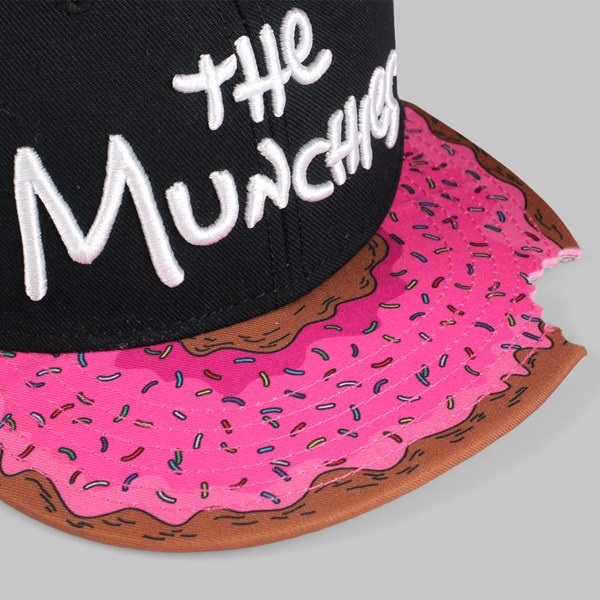 C&S Munchies Cap Black Pink Donut 