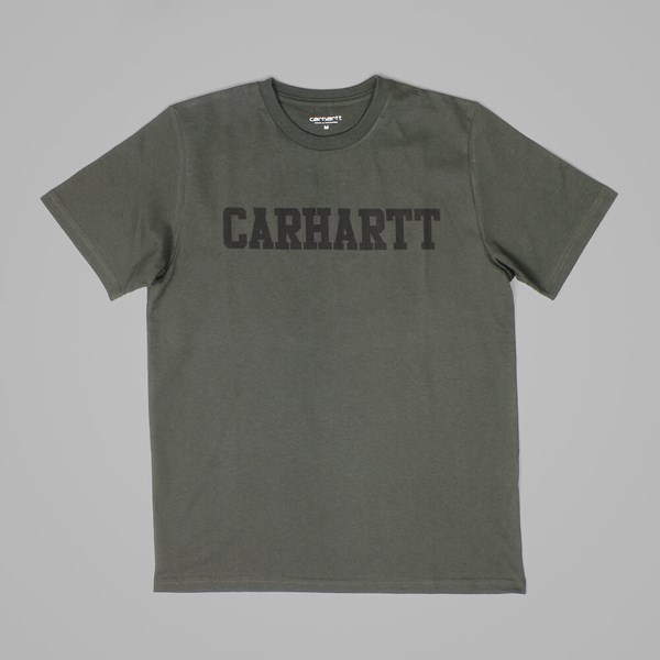 CARHARTT COLLEGE T SHIRT CYPRESS-BLACK