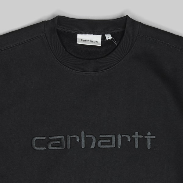 CARHARTT CREW SWEAT BLACK BLACK 