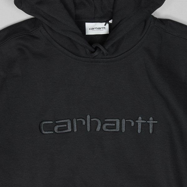 CARHARTT HOODED SWEAT BLACK BLACK 
