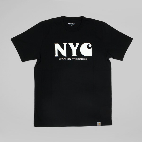 CARHARTT NEW YORK CITY SHORT SLEEVE T SHIRT BLACK/WHITE