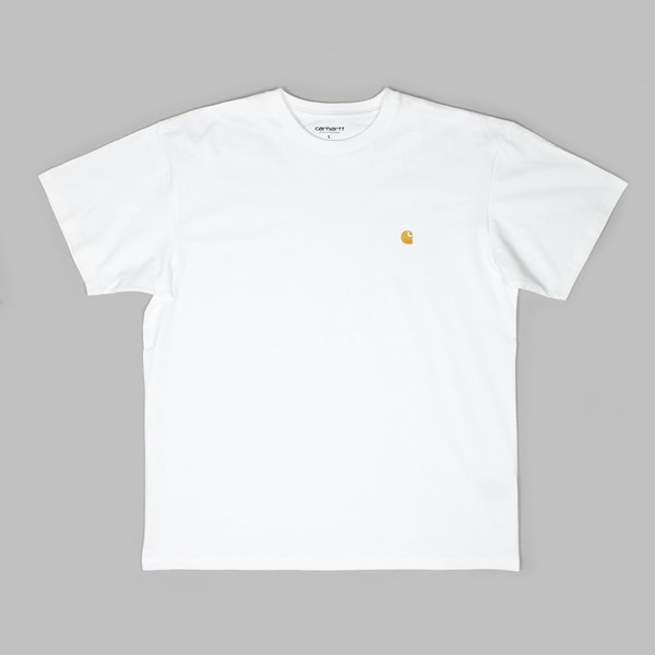 CARHARTT SS CHASE T-SHIRT WHITE GOLD 