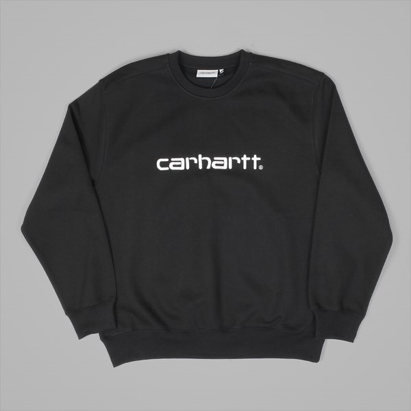 CARHARTT SWEAT CREW NECK BLACK WAX 