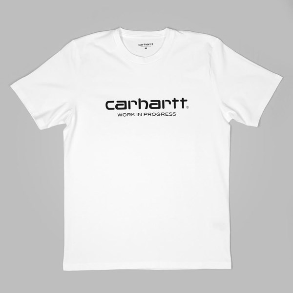 CARHARTT WIP SCRIPT T SHIRT WHITE BLACK 