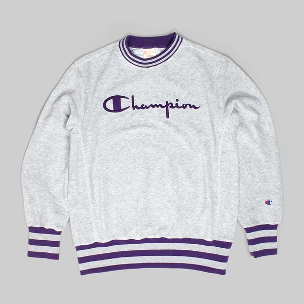 CHAMPION REVERSE WEAVE VINTAGE CREW SWEAT GREY 