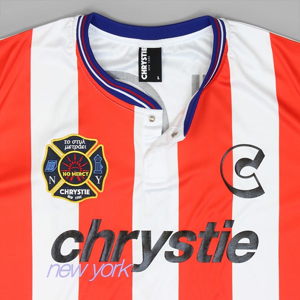 CHRYSTIE NYC TEAM SOCCER JERSEY RED WHITE 