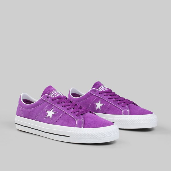 CONVERSE CONS ONE STAR PRO OX ICON VIOLET WHITE 