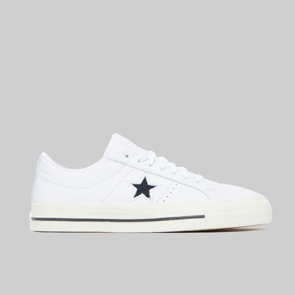 CONVERSE ONE STAR PRO OX LEATHER WHITE EGRET 