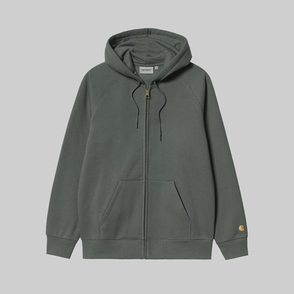 CARHARTT WIP CHASE HOODED SWEAT THYME GOLD  