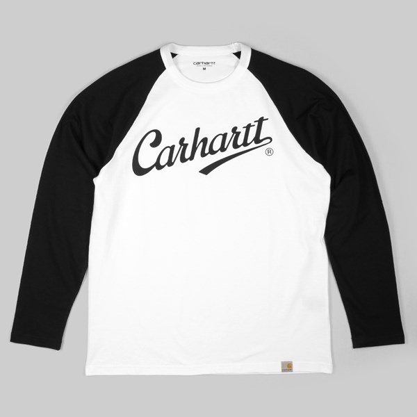 Carhartt L/S League Raglan White Black 
