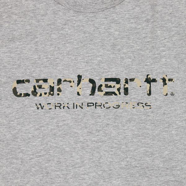 Carhartt Stain Script T Shirt Grey