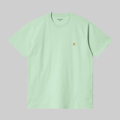 CARHARTT WIP CHASE SS T-SHIRT PALE SPEARMINT 