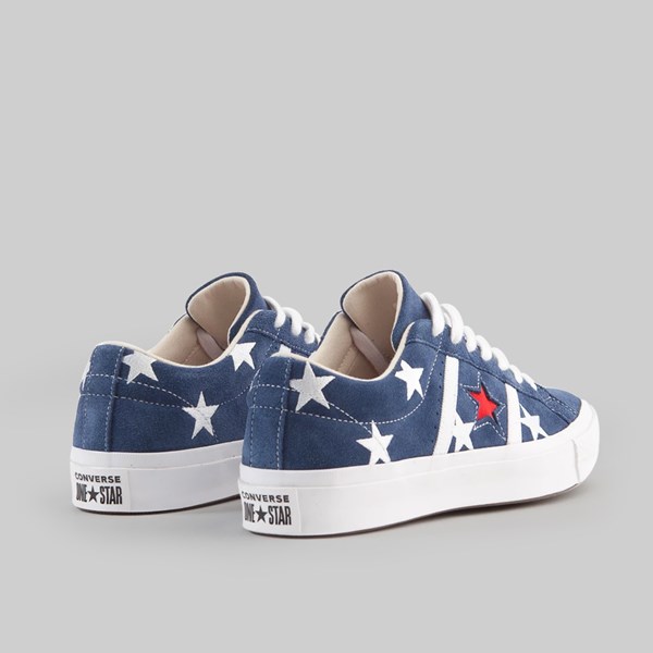 CONVERSE ONE STAR ACADEMY OX NAVY ENAMEL RED WHITE 