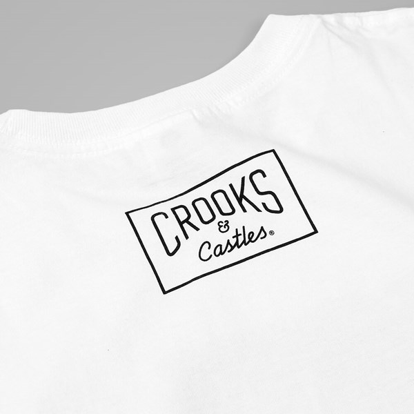 Crooks & Castles Abstract Bandit T Shirt White