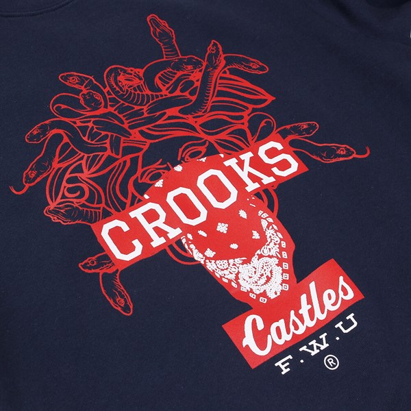 Crooks & Castles Brigand Crewneck Sweatshirt Navy