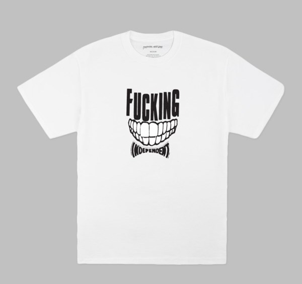 FUCKING AWESOME X INDY ALL SMILES TEE WHITE