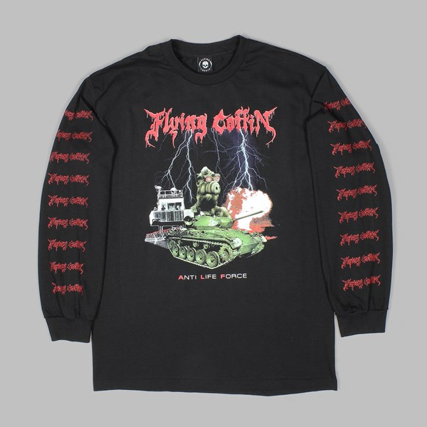 FLYING COFFIN A.L.F LONG SLEEVE TEE BLACK 