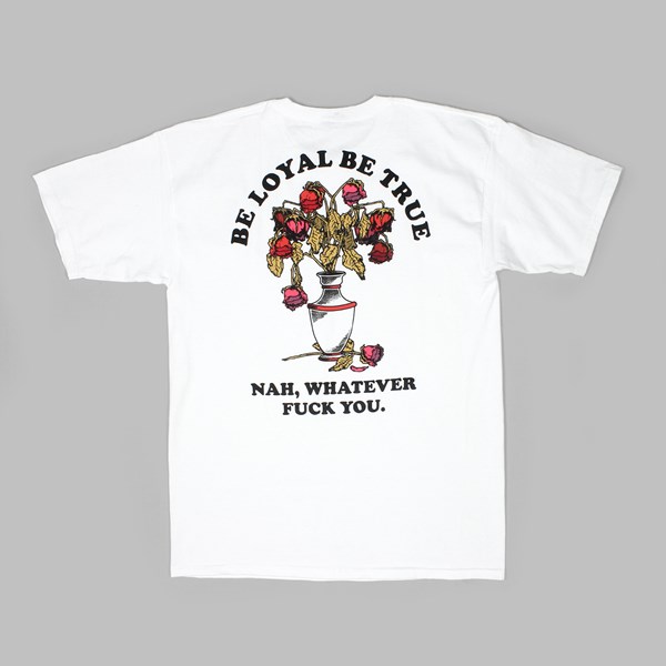 FLYING COFFIN BE LOYAL SS T-SHIRT WHITE 