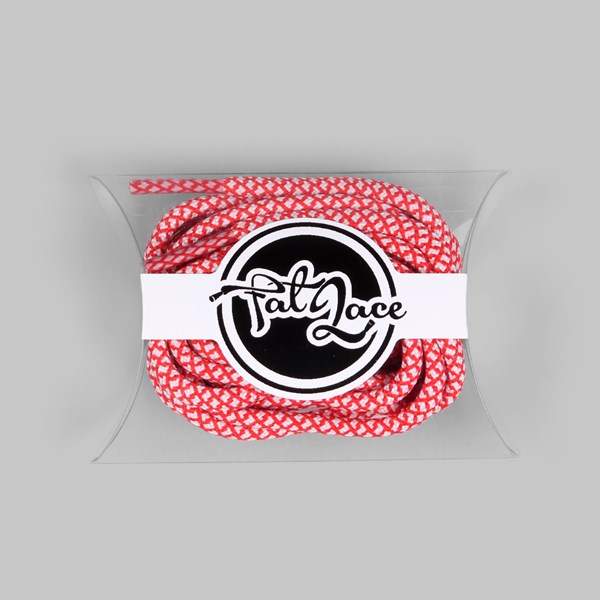 Fat Lace Infrared Rope Laces White Red 125cm