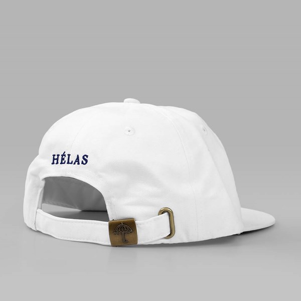 HELAS CAPS CLASSIC CAP WHITE (NAVY LOGO) 