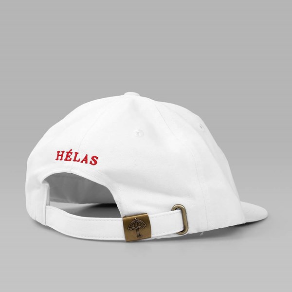 HELAS CAPS CLASSIC CAP WHITE (RED LOGO) 