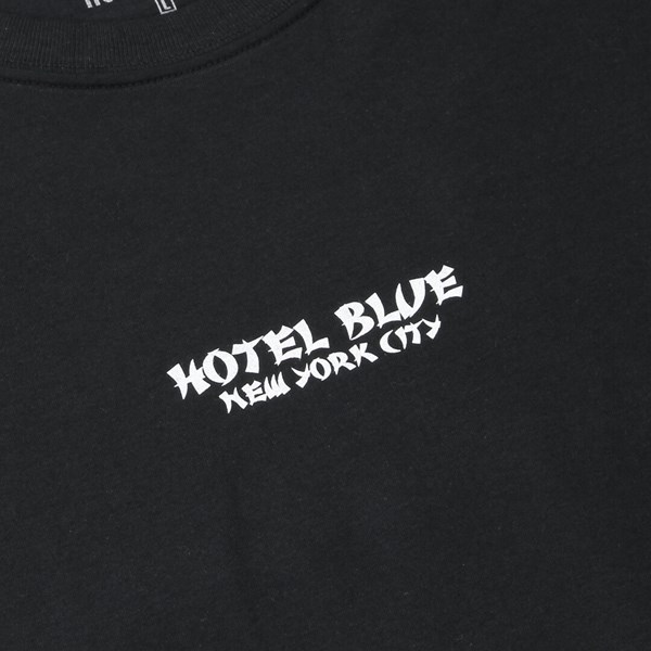 HOTEL BLUE SKATEBOARDS DRAGON LS TEE BLACK 