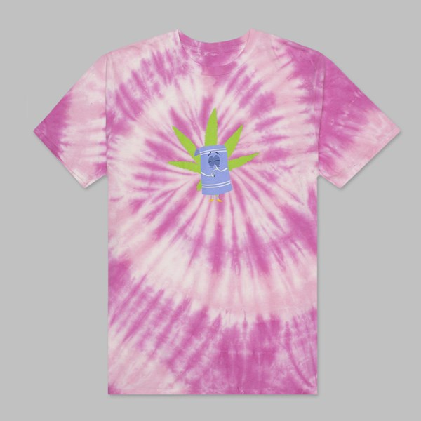 HUF X SOUTH PARK TOWELIE TIE DYE SS T-SHIRT PINK 