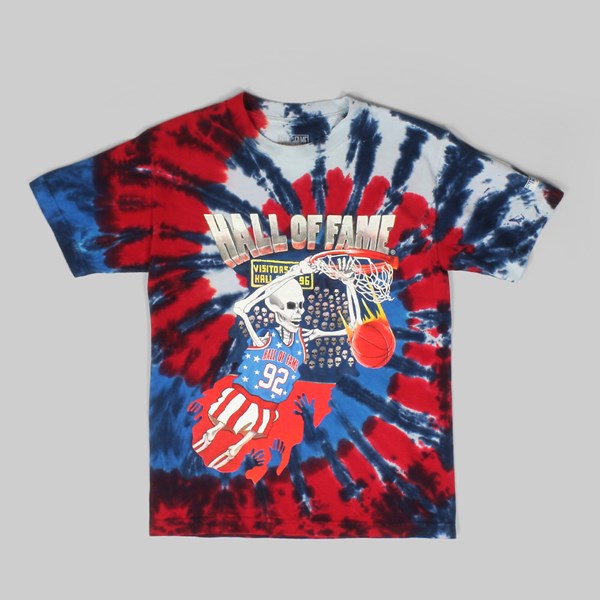 Hall of Fame Dunk Tie Dye T Shirt Red
