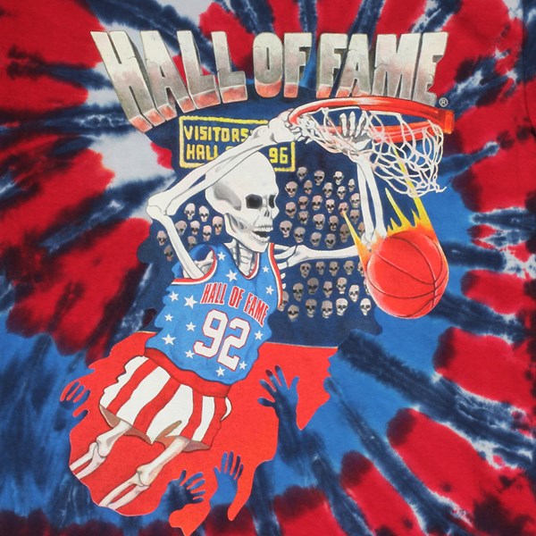 Hall of Fame Dunk Tie Dye T Shirt Red