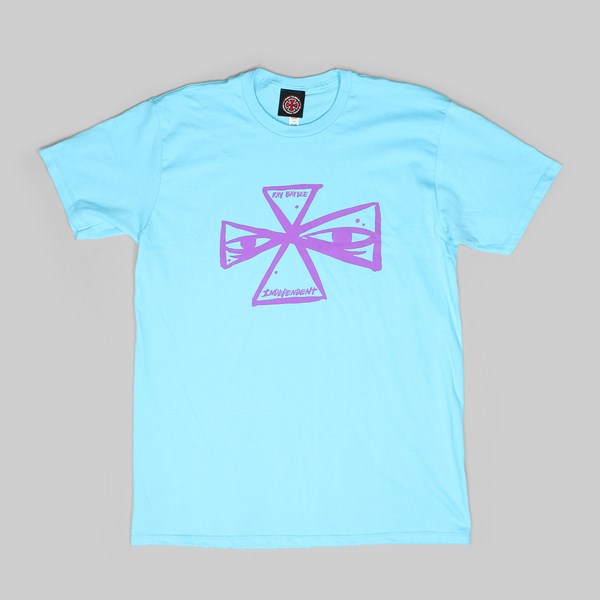 INDY X RAY BARBEE CROSS T-SHIRT PACIFIC BLUE 