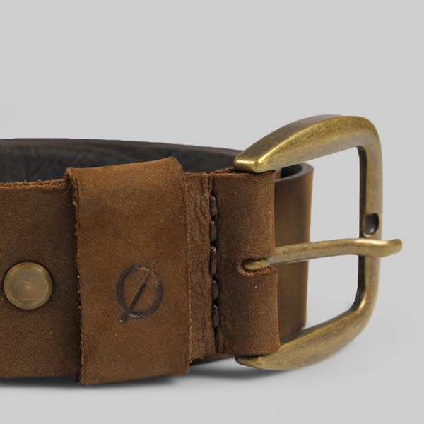 Kjore Project Bold Leather Belt 120cm Brown 