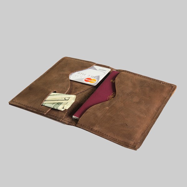 Kjore Project Leather Passport & Travel Wallet 